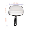 Antislip Rectangular Hand Mirror Handheld Paddle Mirror Blue