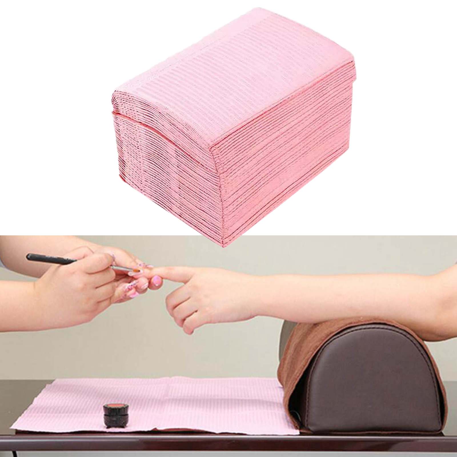 Portable Salon Nail Art Paper Table Pad Waterproof Desk Mat 50pcs