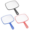 Antislip Rectangular Hand Mirror Handheld Paddle Mirror Red