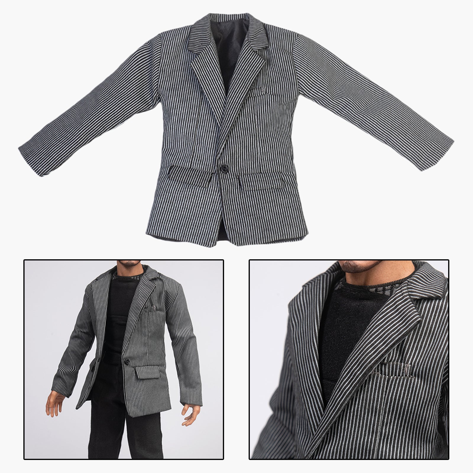 1/6 Scale Male Figure Suit Model Clothes Coat Handmade For 12" Action Figure