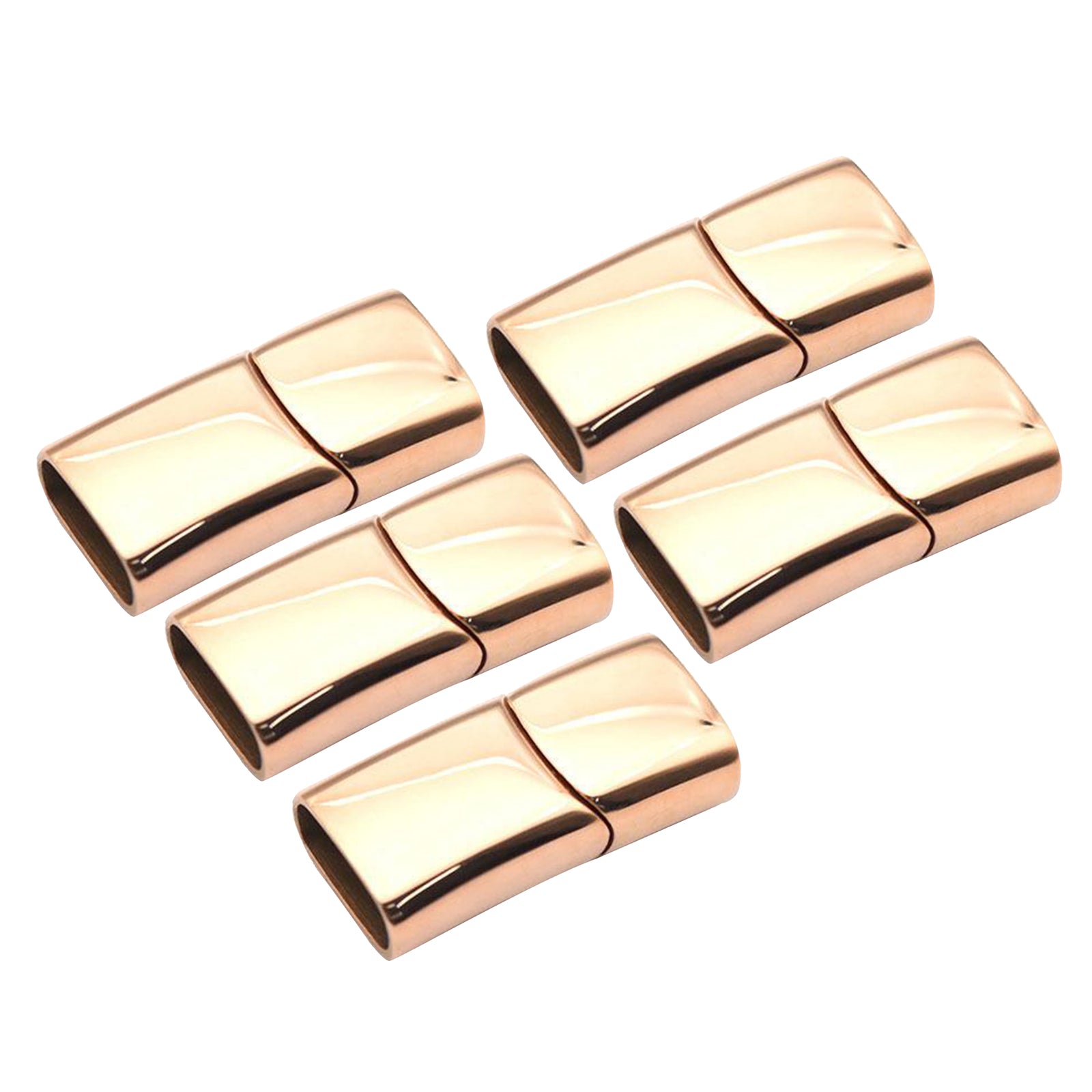 5 Pcs Magnetic Clasps Necklace Bracelet DIY Buckle Connector Rose Gold2