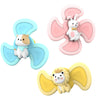 3 Pack Bath Suction Cup Spinning Tops Toy Animal Turntable Spinning Windmill