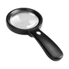 Handle 10X Reading Magnifying Glass Loupe Magnifier for Reading Map 12 LED