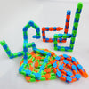 Wacky Tracks Snap and Click Sensory Toys Kids Adult Puzzles Blue Green