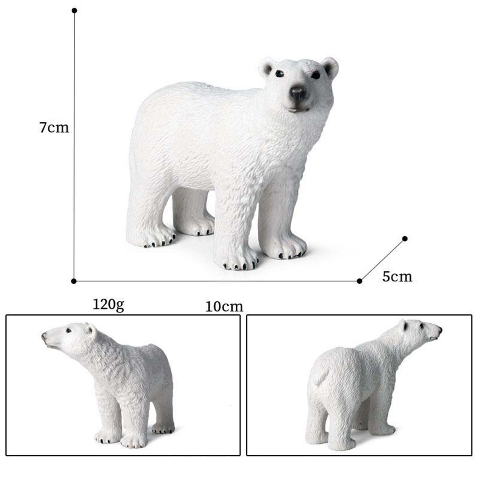 Lifelike Polar Animals Figure Wildlife Animal Kids Educational Learning Toy