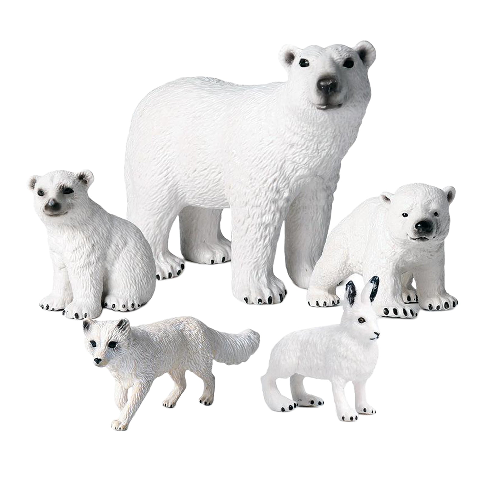 Lifelike Polar Animals Figure Wildlife Animal Kids Educational Learning Toy