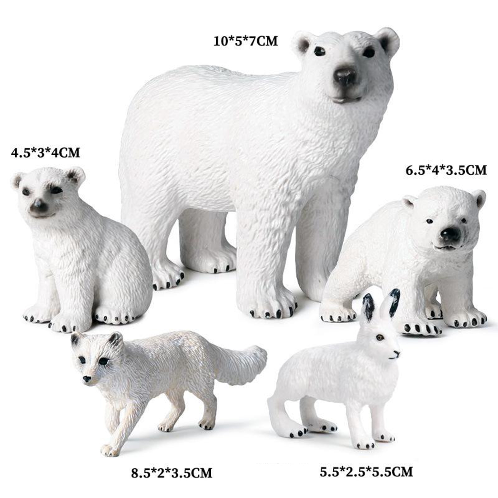 Lifelike Polar Animals Figure Wildlife Animal Kids Educational Learning Toy