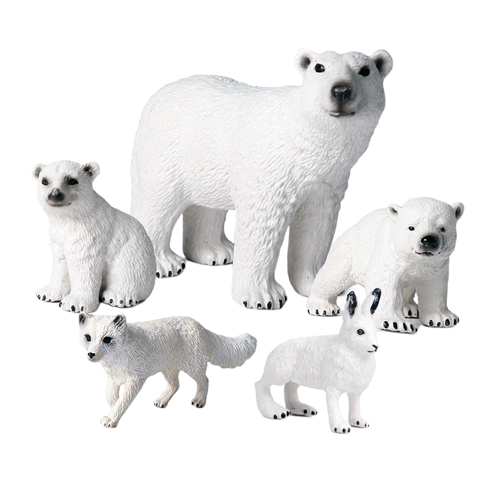 Lifelike Polar Animals Figure Wildlife Animal Kids Educational Learning Toy