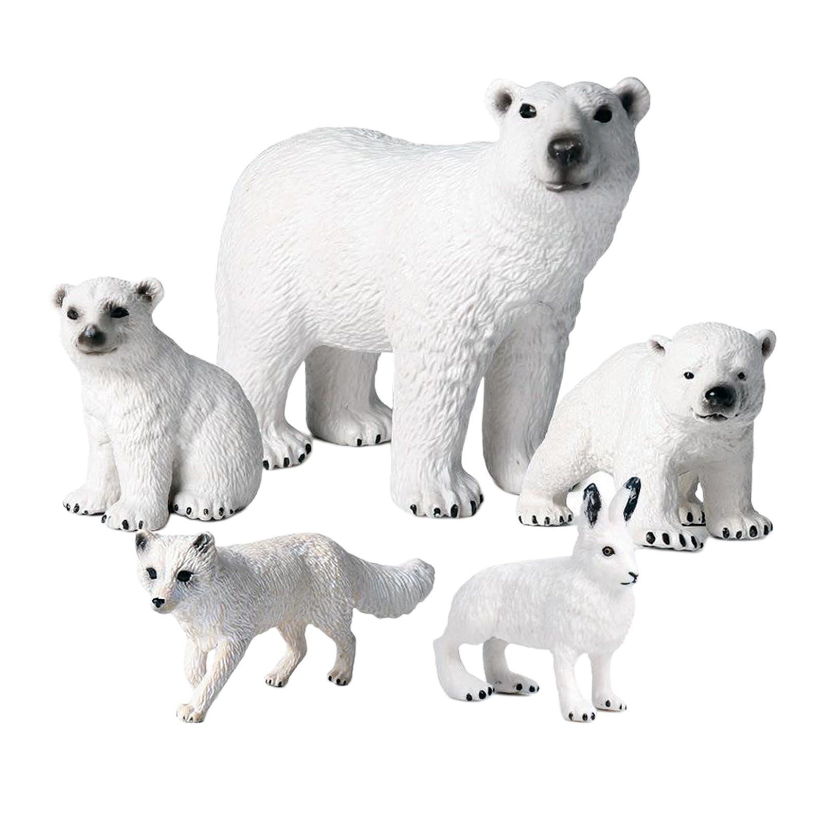 Lifelike Polar Animals Figure Wildlife Animal Kids Educational Learning Toy