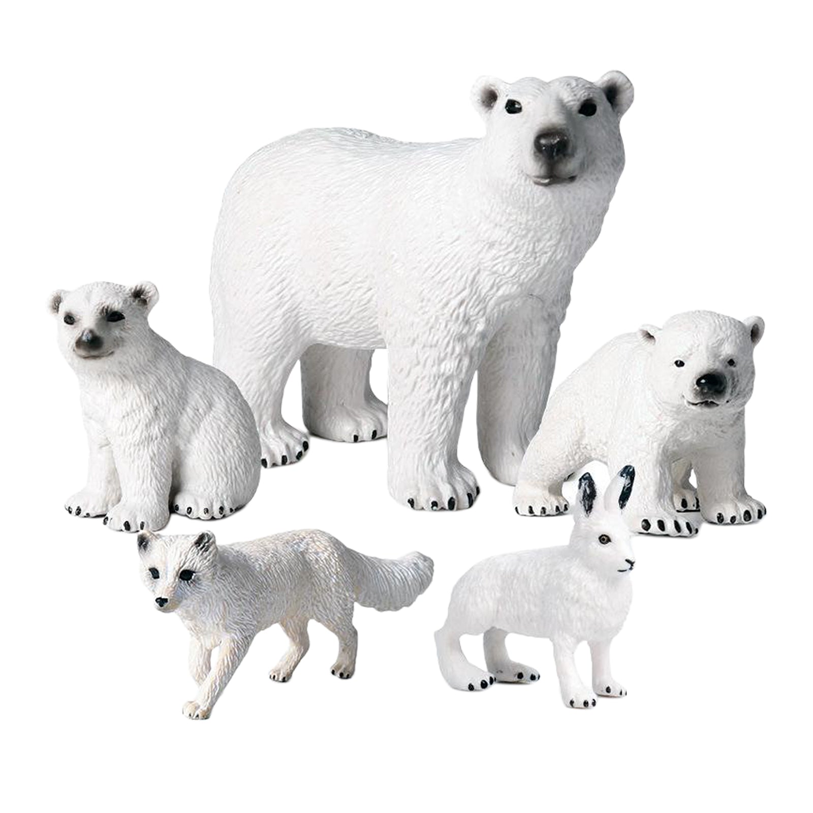 Lifelike Polar Animals Figure Wildlife Animal Kids Educational Learning Toy