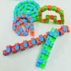 Load image into Gallery viewer, Wacky Tracks Snap and Click Sensory Toys Kids Adult Puzzles Orange Green