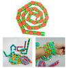 Wacky Tracks Snap and Click Sensory Toys Kids Adult Puzzles Orange Green