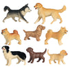 Solid Plastic Simulated Dog Model Decor Kids Toy Miniature Figurine Decor