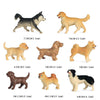 Solid Plastic Simulated Dog Model Decor Kids Toy Miniature Figurine Decor