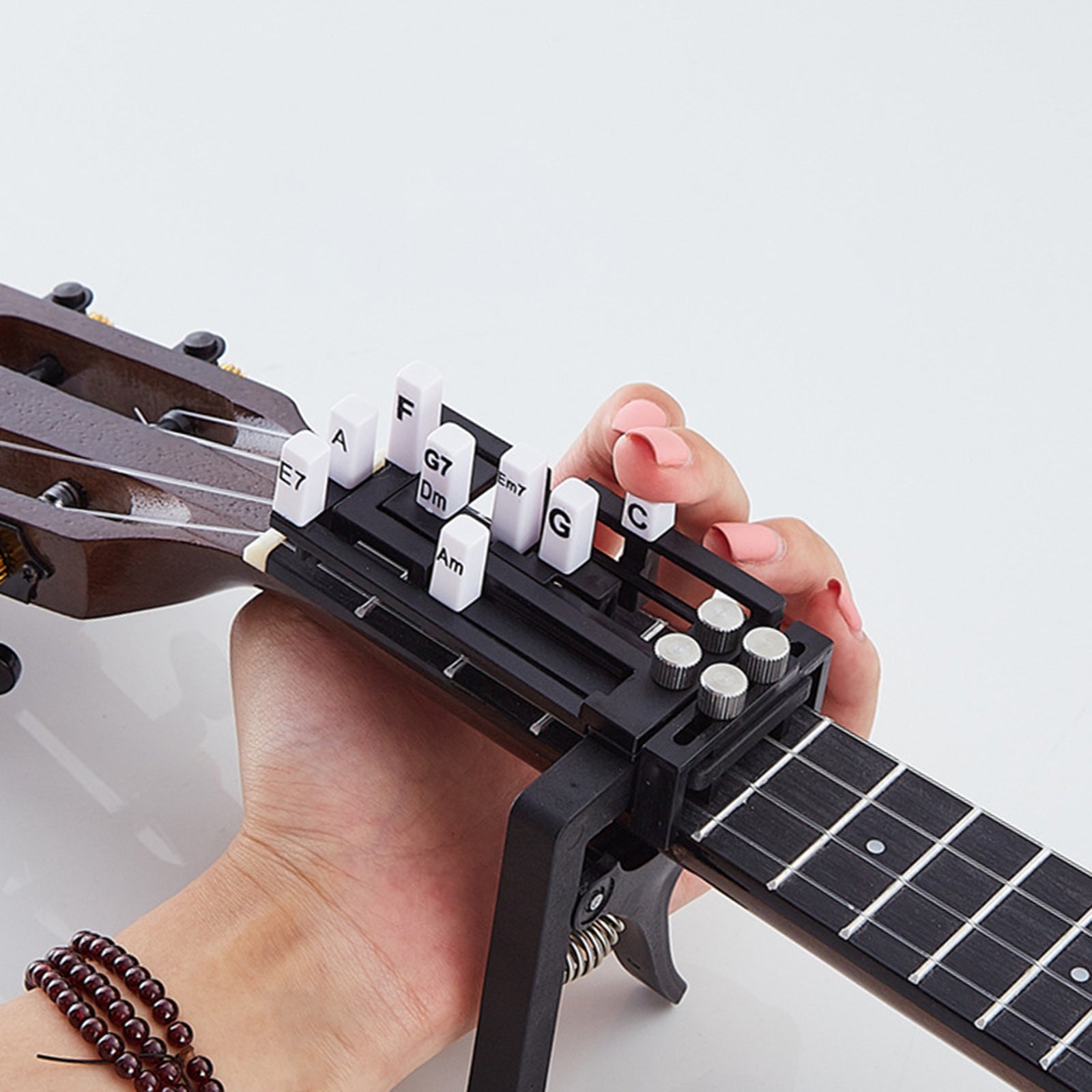 Portable Ukulele Finger Exerciser Guitar Chord Trainer Tool for Beignners