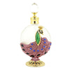 Mini Glass Refillable Perfume Bottle 30ml Easy to Use Peacock Style Pink