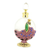 Mini Glass Refillable Perfume Bottle 30ml Easy to Use Peacock Style Pink