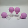 4 Pieces Safety Vacuum Cupping for Massage Body Face Leg Back Face Arm Back Purple pink