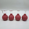 4 Pieces Safety Vacuum Cupping for Massage Body Face Leg Back Face Arm Back red