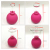 4 Pieces Safety Vacuum Cupping for Massage Body Face Leg Back Face Arm Back rose Red