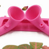 Silicone Sound Amplifier Phone 2 Horn Stand for iPhone 6 6s 7  pink