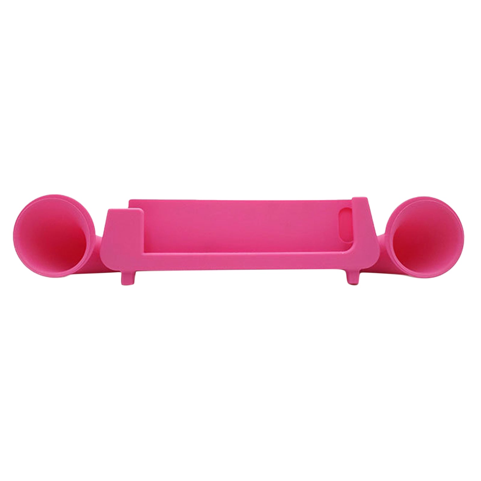 Silicone Sound Amplifier Phone 2 Horn Stand for iPhone 6 6s 7  pink