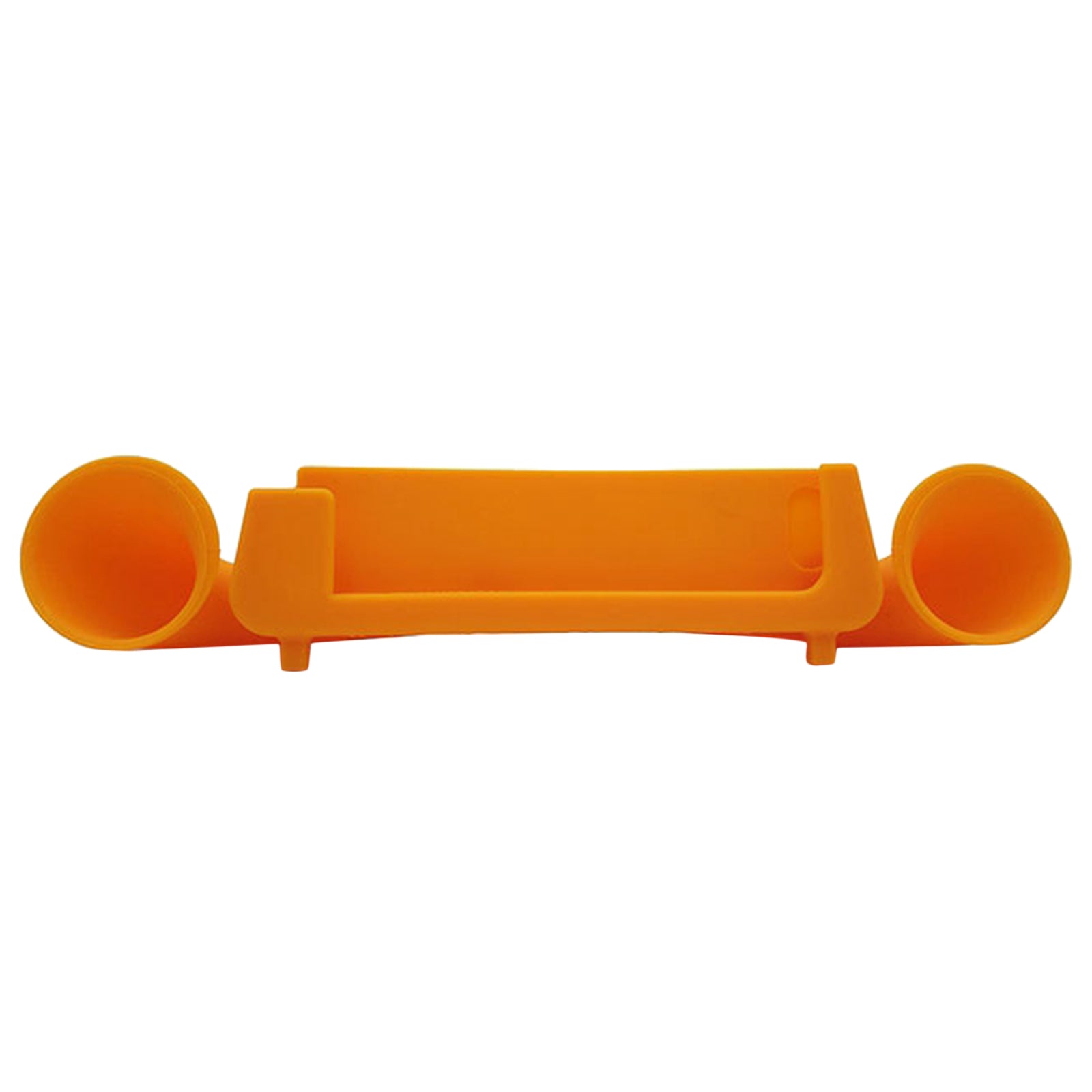 Silicone Sound Amplifier Phone 2 Horn Stand for iPhone 6 6s 7  orange