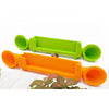 Silicone Sound Amplifier Phone 2 Horn Stand for iPhone 6 6s 7  orange