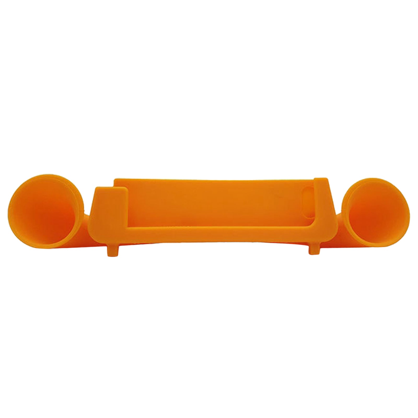 Silicone Sound Amplifier Phone 2 Horn Stand for iPhone 6 6s 7  orange