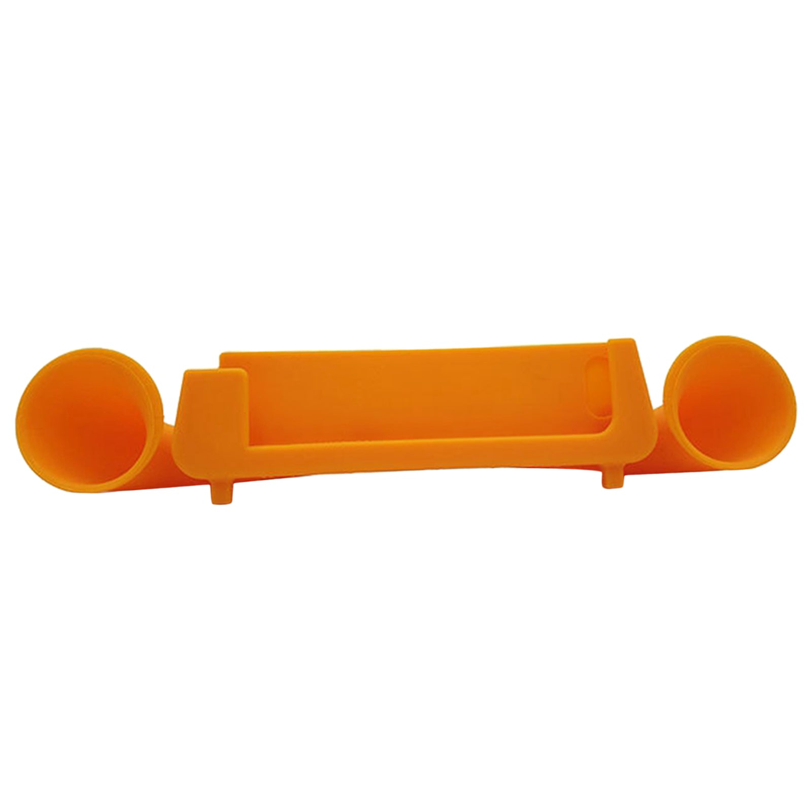 Silicone Sound Amplifier Phone 2 Horn Stand for iPhone 6 6s 7  orange