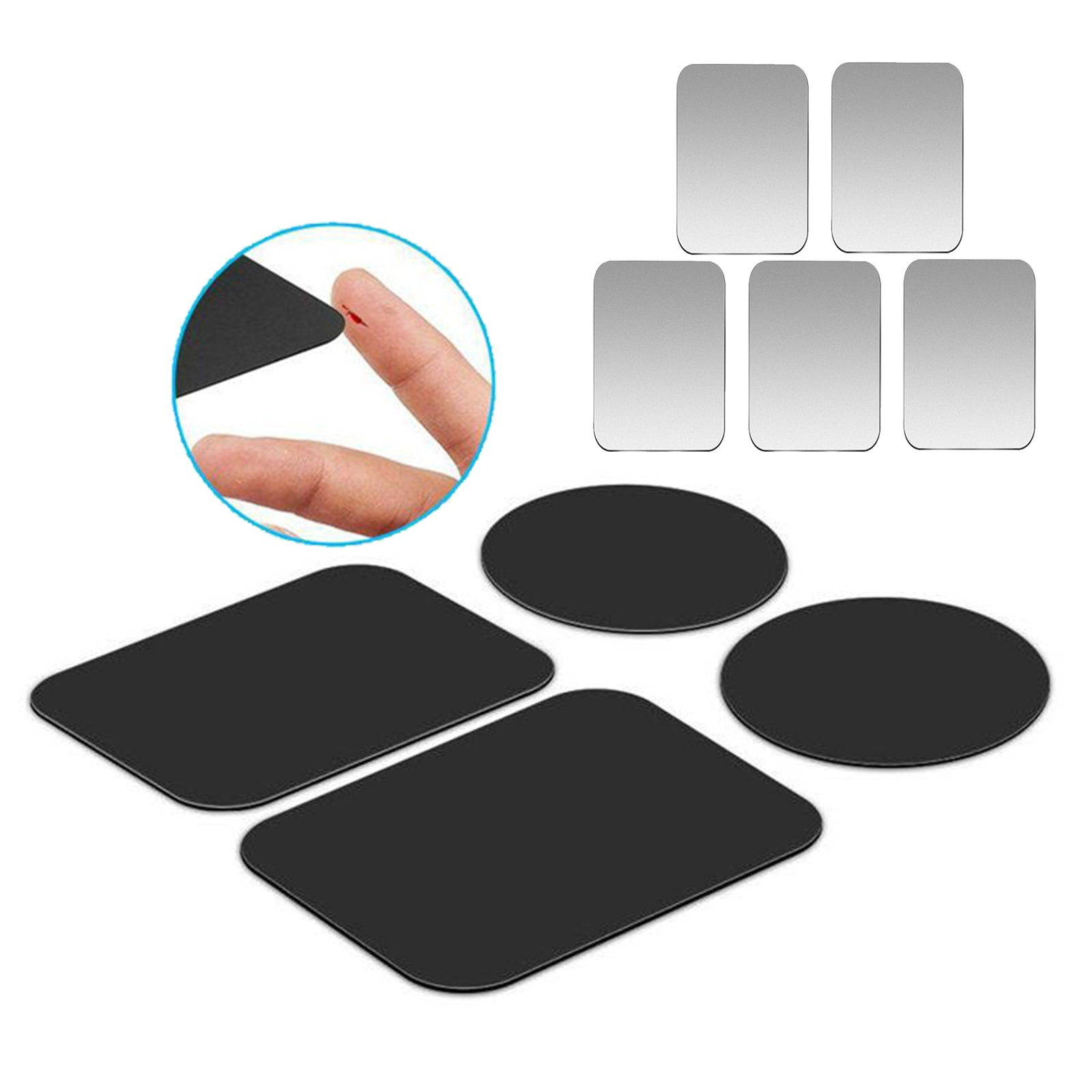 5x Magnetic Aluminum Plate Sheet Disk Holder Air Vent Mount Rectangular