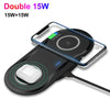 Dual 15W Qi Wireless Fast Charger Dual Seat Pad for Samsung S20 S10 New