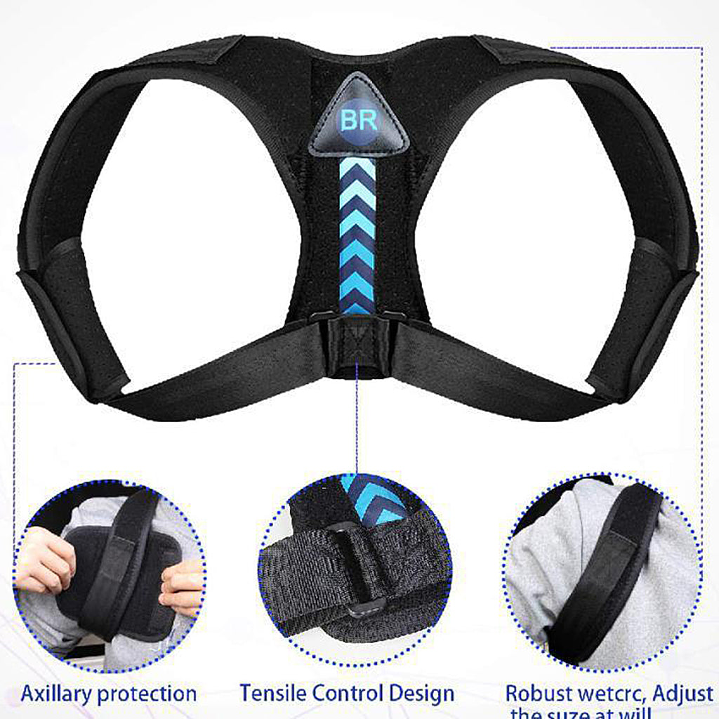 Men Women Adjustable Posture Corrector Low Back Support M 28-42Inch