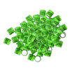 100pcs Identify Dove Rings Leg Rings Pigeon Bands for Canary Grass Green