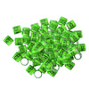 100pcs Identify Dove Rings Leg Rings Pigeon Bands for Canary Grass Green