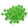 100pcs Identify Dove Rings Leg Rings Pigeon Bands for Canary Grass Green