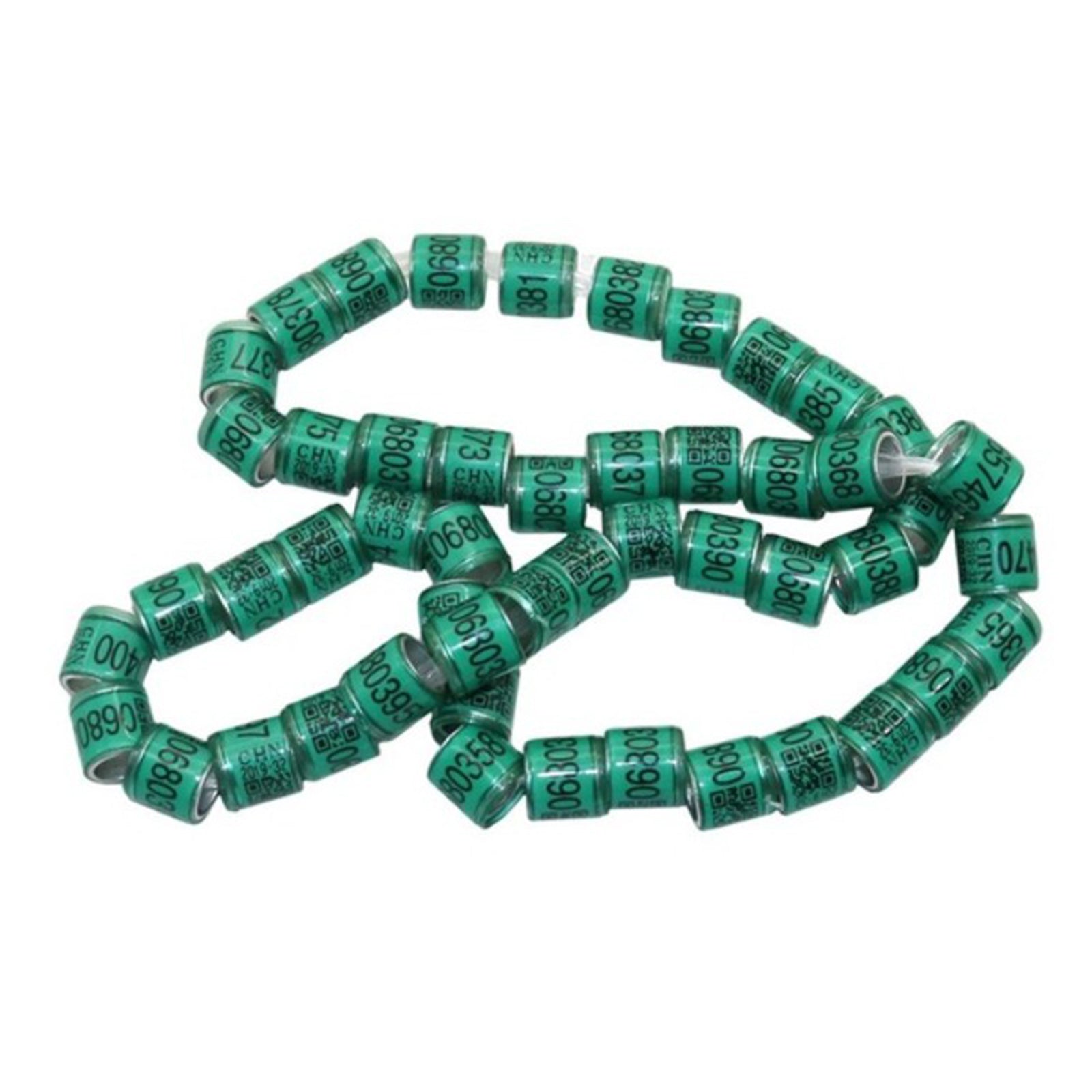 100pcs Identify Dove Rings Leg Rings Pigeon Bands for Canary Green