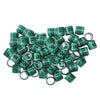 100pcs Identify Dove Rings Leg Rings Pigeon Bands for Canary Green