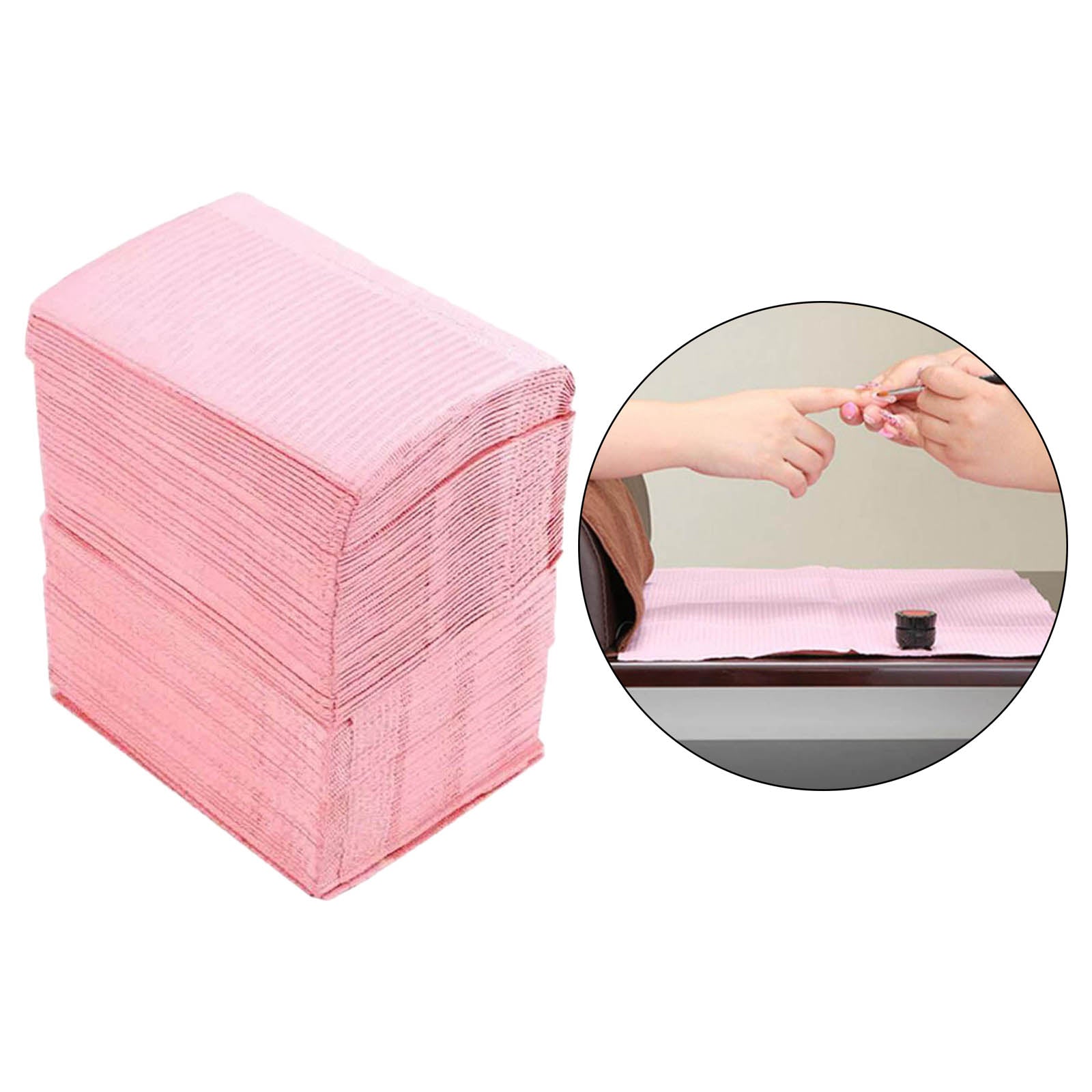 Portable Salon Nail Art Paper Table Pad Waterproof Desk Mat 125pcs