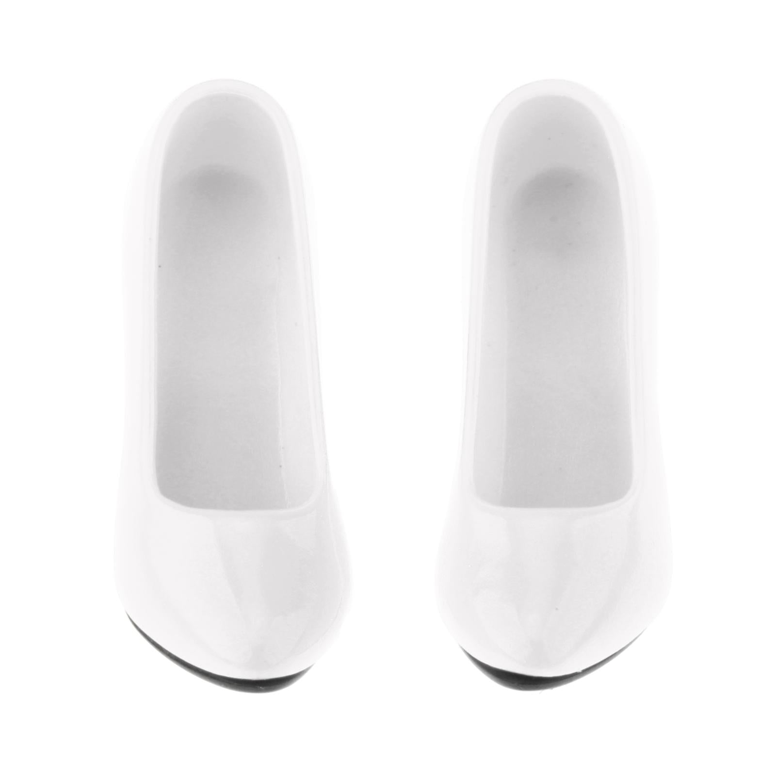 1/6 Womans Fashion High Heel Shoes Pump for 12inch OB OD Figures White