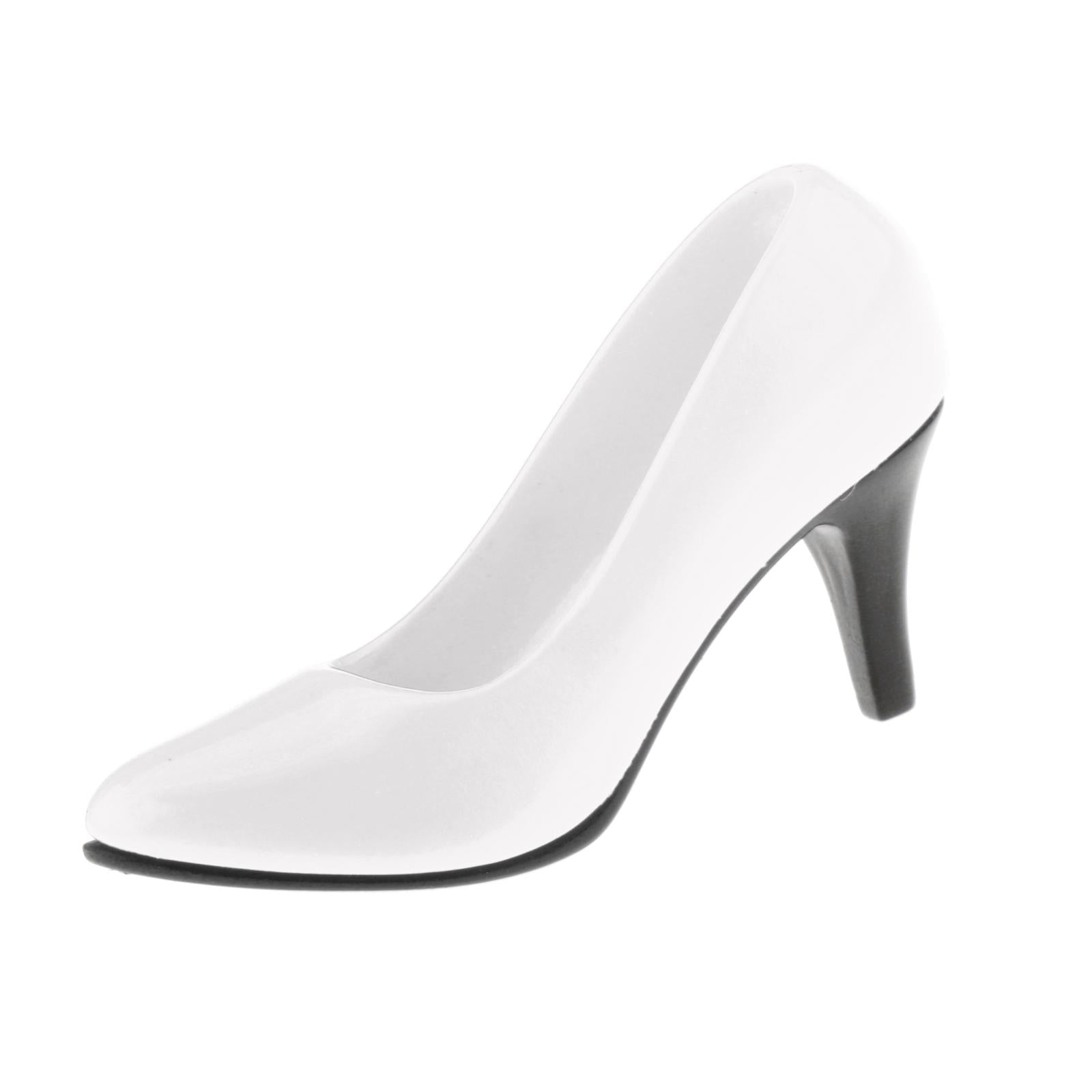 1/6 Womans Fashion High Heel Shoes Pump for 12inch OB OD Figures White