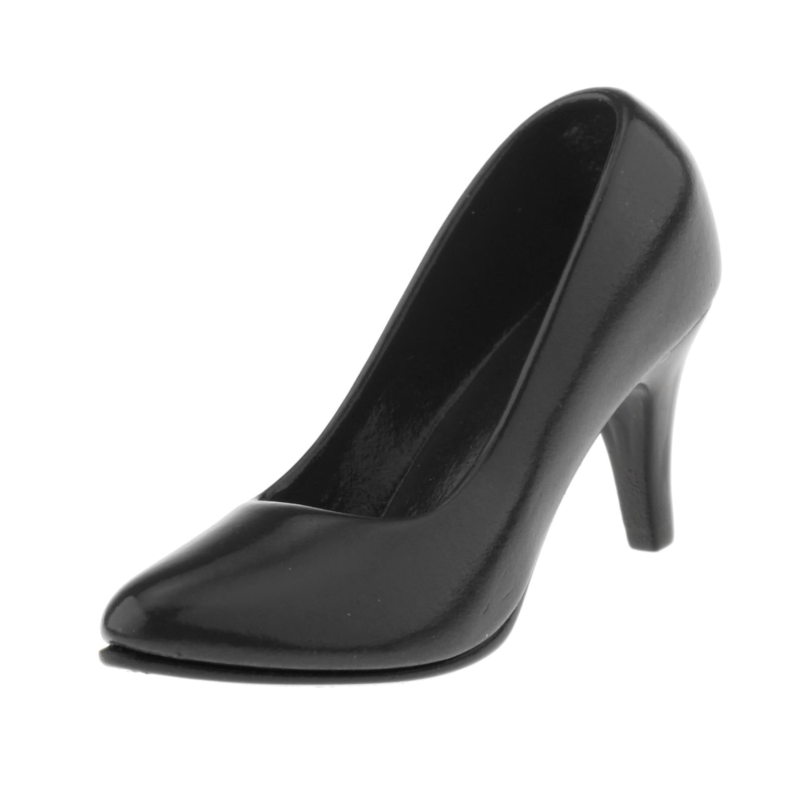 1/6 Womans Fashion High Heel Shoes Pump for 12inch OB OD Figures Black