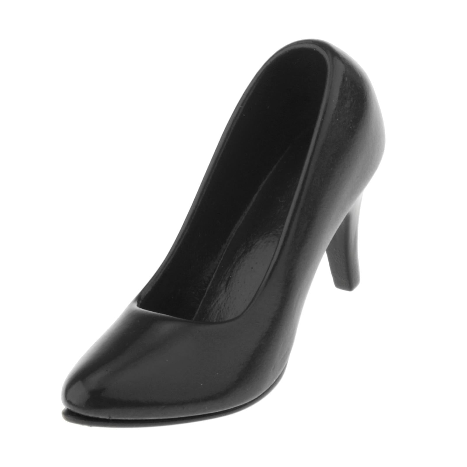 1/6 Womans Fashion High Heel Shoes Pump for 12inch OB OD Figures Black