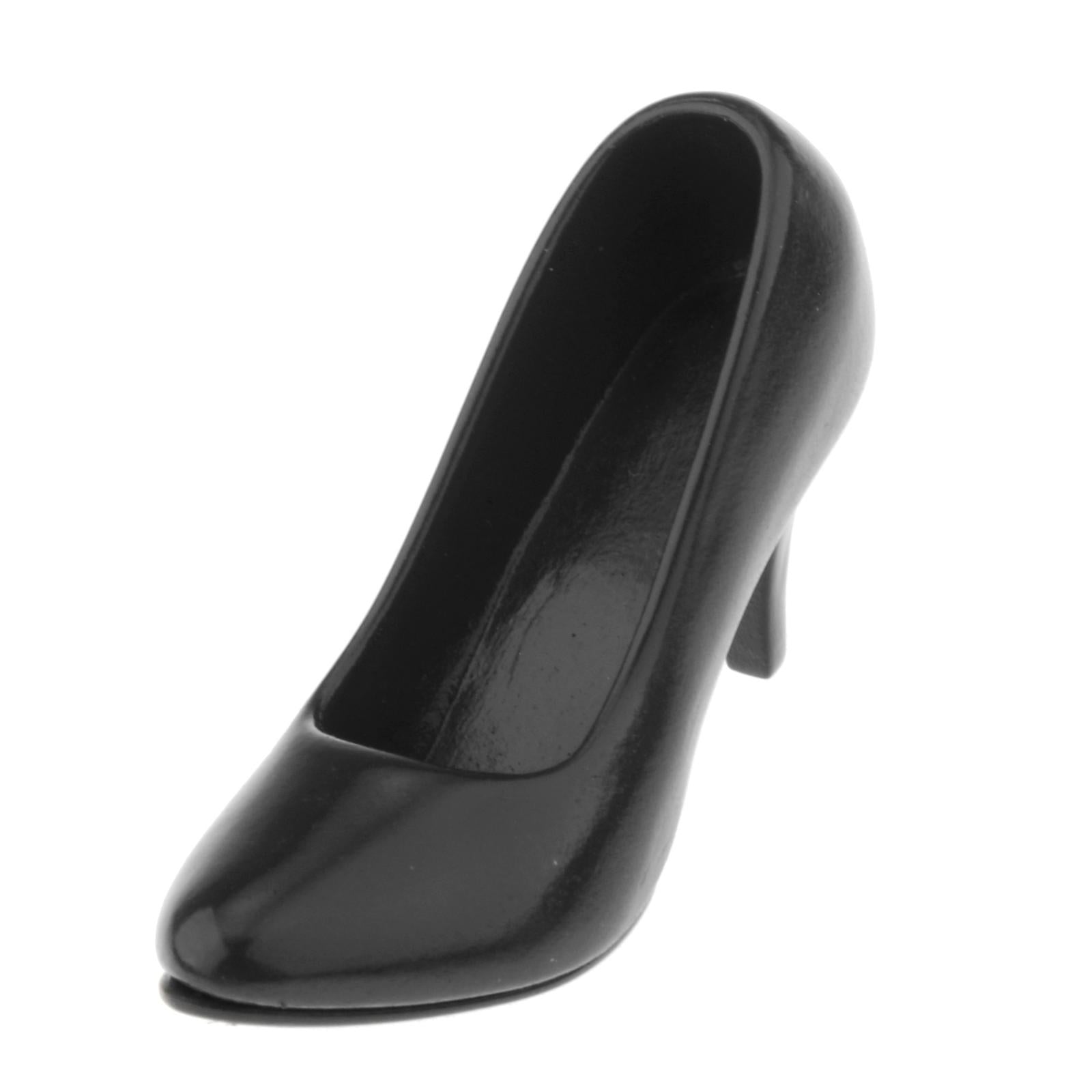 1/6 Womans Fashion High Heel Shoes Pump for 12inch OB OD Figures Black