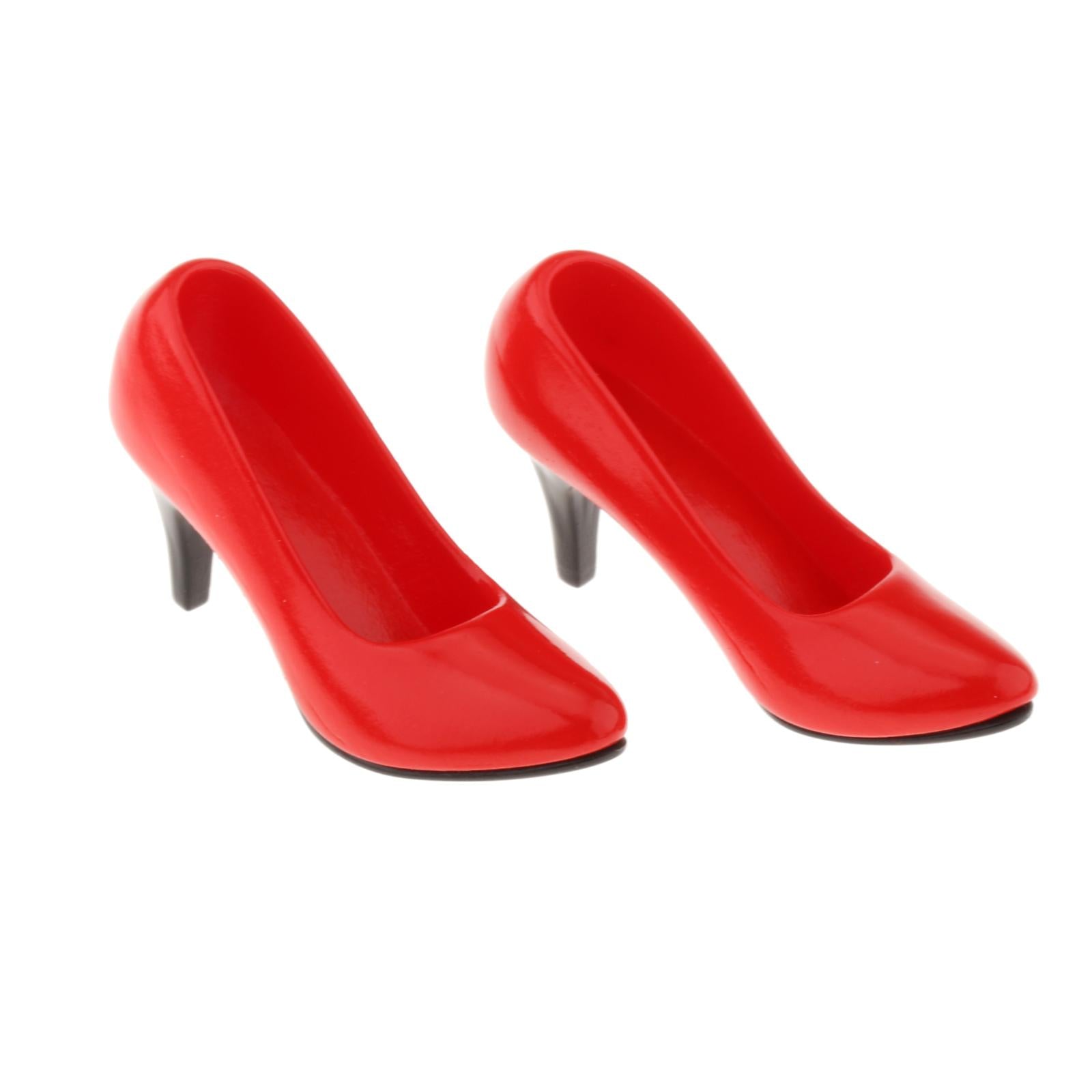 1/6 Womans Fashion High Heel Shoes Pump for 12inch OB OD Figures Red