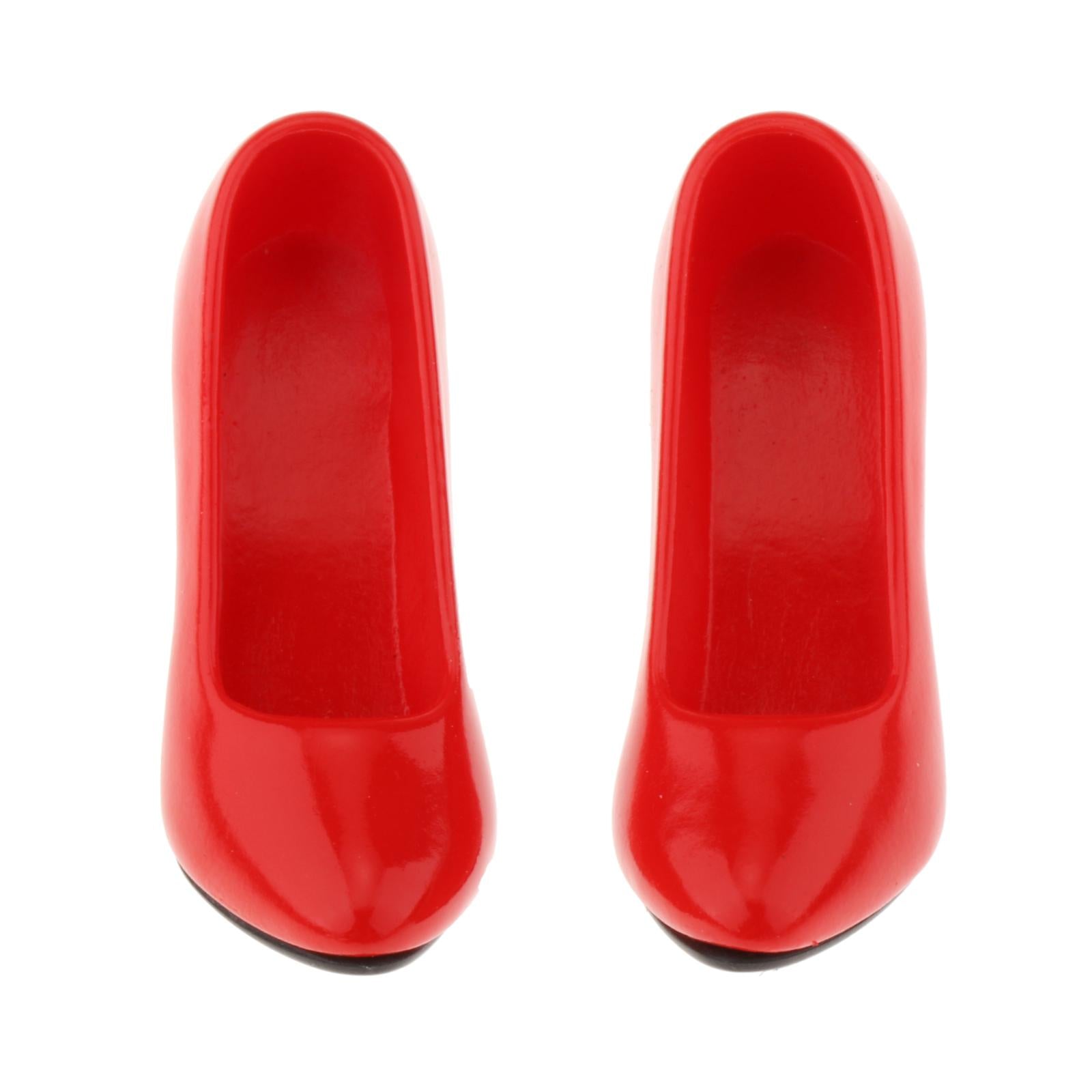 1/6 Womans Fashion High Heel Shoes Pump for 12inch OB OD Figures Red