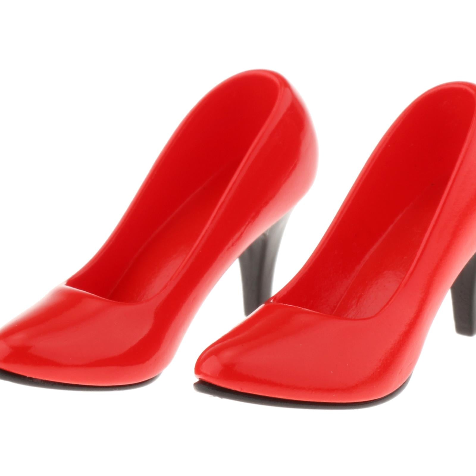 1/6 Womans Fashion High Heel Shoes Pump for 12inch OB OD Figures Red