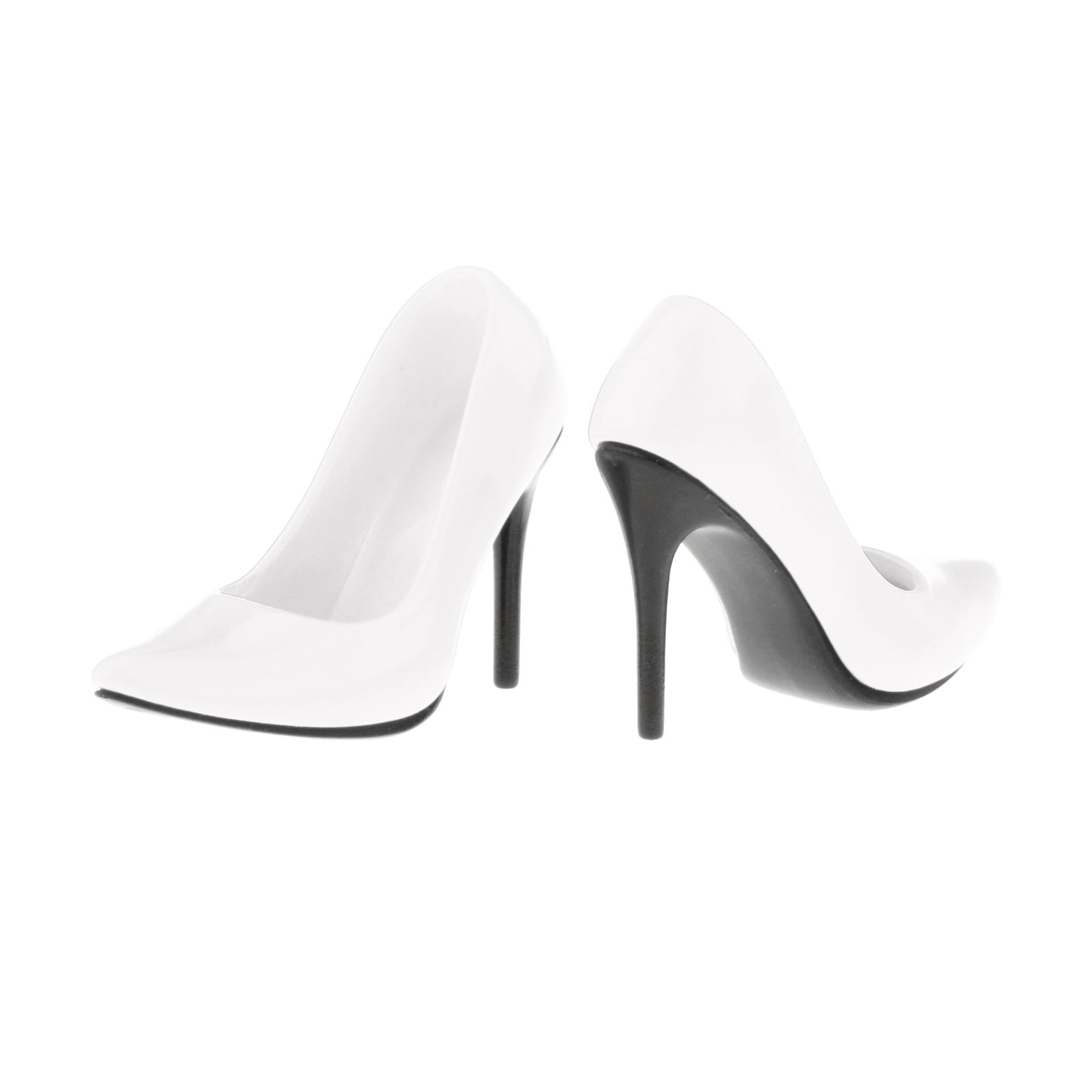 1/6 Scale Fashion High Heels Shoes for 12'' OD Kumik Action Figures White