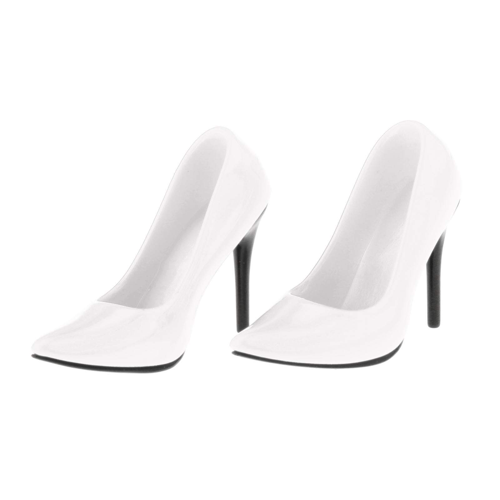 1/6 Scale Fashion High Heels Shoes for 12'' OD Kumik Action Figures White