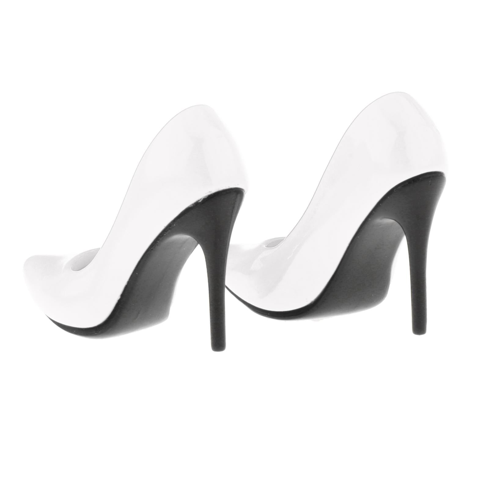 1/6 Scale Fashion High Heels Shoes for 12'' OD Kumik Action Figures White